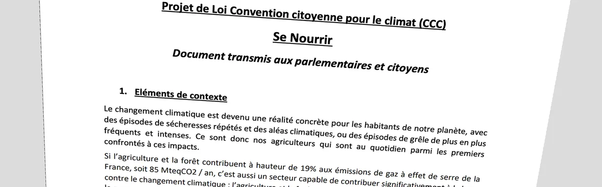 Convention citoyenne : l’exécutif fait une pirouette sur les intrants et recale des mesures phares sur l’alimentation