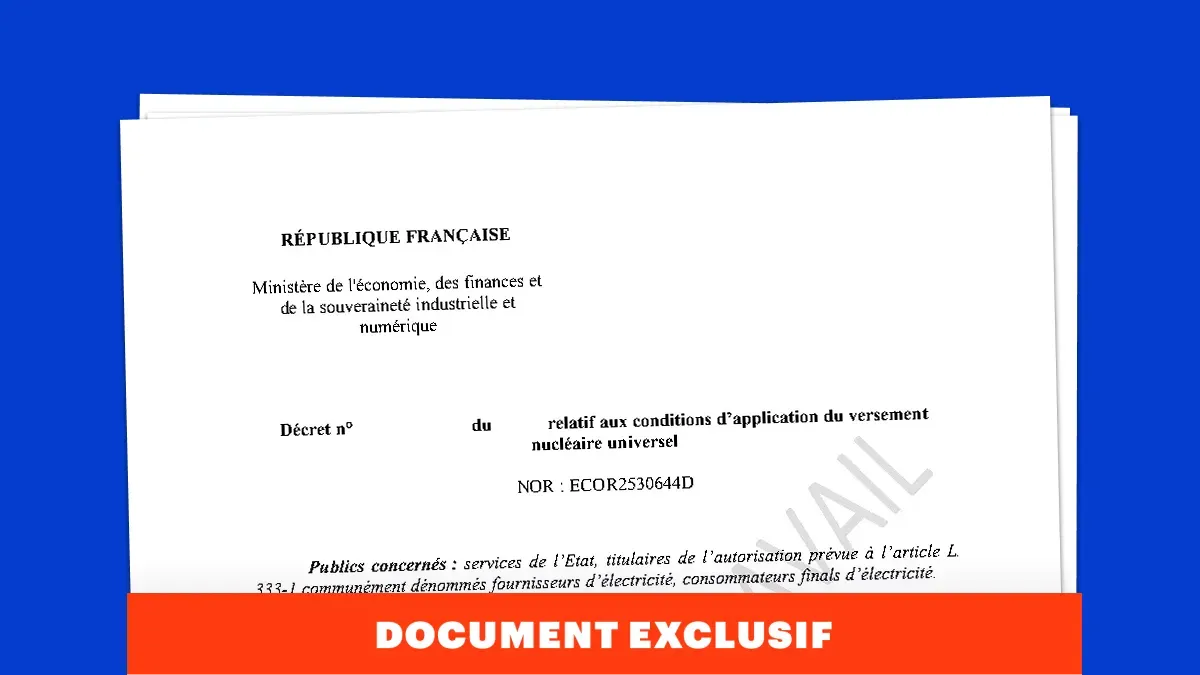 Les modalités du versement nucléaire universel fixées par le gouvernement